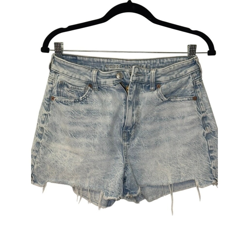 American Eagle Outfitters‎ Womens Denim Shorts Acid Wash Cutoff Size 4